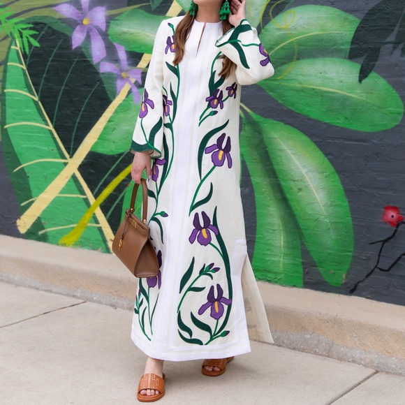 Tory Burch Women's Iris Embroidered Kaftan